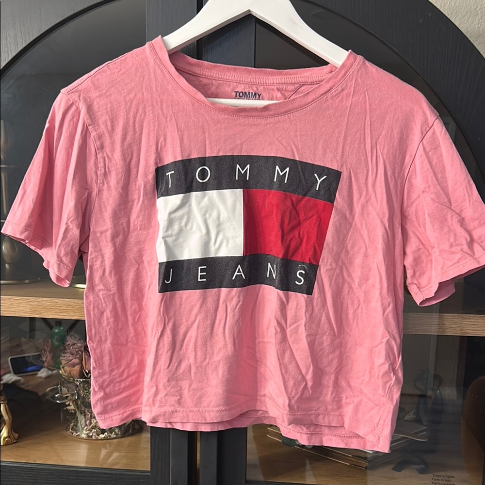 Tommy Hilfiger Pink Crop Top